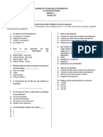 Examen de Tecnología e Informática 9