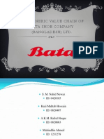 Presentation of The Generic Value Chain of Bata Shoe Company (Bangladesh) LTD