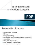  Design Thinking and Innovation at Apple