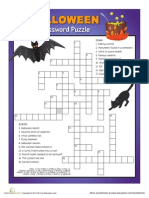 Halloween Crossword 5 Worksheet