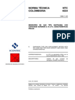 Ntc4554 Medidores de Gas Tipo Diafragma Capacidad Superior A 16m3 H