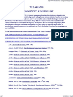 Gann Reading List