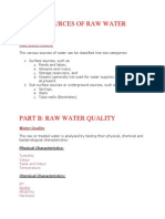 Design of Water Treatment Systems