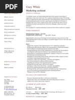 Marketing Assistant CV Template