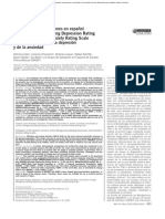 Validación de Las Versiones en Español de La Montgomery-Asberg Depression Rating Scale y La Hamilton Anxiety Rating Scale para La Evaluación de La Depresión y de La Ansiedad