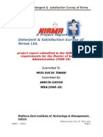 Project Report On Deterjent by Arvind Yadav