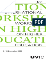 International: Workshops On Higher Education