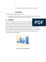 Report Field Density - Sand Replacement Method