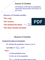 Measures of Variation Include