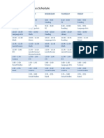 MR Weirmans Class Schedule