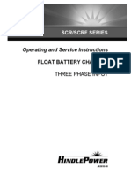 Hindle SCR SCRF Series 3 Phase Input Battery Charger Manual