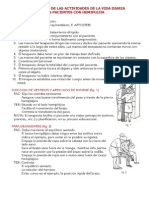 AVD en El Paciente Hemipléjico