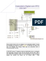 Relógio e Calendário Digital Com RTC DS1307