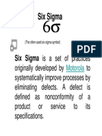 Six Sigma Basics