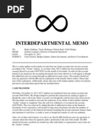 Interdepartmental Memo 1