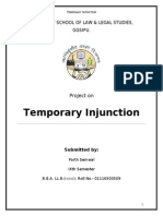 Temporary Injunction - Project