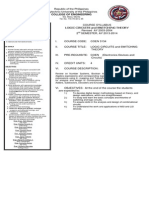 COEN 3134 - Logic Circuits and Switching Theory Syllabus - CANSINO