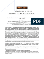 ESSACHESS - CFP - Vol7 - 2 - 14 - 2014