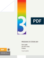 Programas de Estudio 2009 Tercer Grado. Educación Básica Primaria. Etapa de Prueba