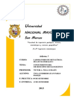 INFORME I - El Microscopio Metalográfico