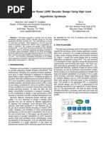 Scalable and Low Power LDPC Decoder Design Using High Level Algorithmic Synthesis