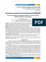 To Assess The Glaucoma Diagnostic Ability of Fourier Domain Optical Coherence Tomography