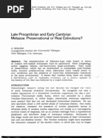 Seilacher 84 Late Precambrian and Early Cambrian Metazoa: Preservational or Real Extinctions?