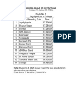 Anurag Group of Institutions Busroute - Modified