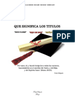 Que Significa Los Titulos "Dios Padre" "Hijo de Dios" "Espíritu Santo"