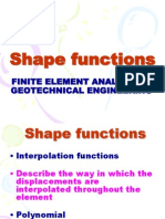 Shape Functions: Finite Element Analysis in Geotechnical Engineering