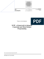 SCIP - A Framework To Integrate Constraint and Mixed Integer Programming