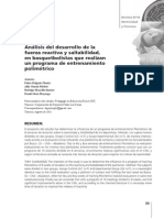 Análisis Del Desarrollo de La Fuerza Reactiva y Saltabilidad, en Basquetbolistas Que Realizan Un Programa de Entrenamiento Polimétrico