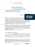 O Matadouro Municipal - Imagem e Teatralidade em Tennessee Williams