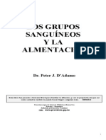 D Adamo, Peter J - Grupos Sanguineos y Alimentacion