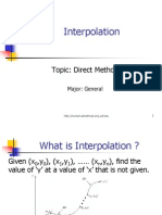 Interpolation Direct Method