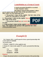 ) Presenting The Contribution As A Group of Assets 2: Does Not Equal Pay Receive Is Not Determined