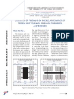 Summary of Findings On The Relative Impact of Tridem and Trunnion Axles On Pavements and Bridges