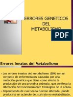 Errores Innatos Del Metabolismo de Los Carbohidratos. Fructosa I, 6 Difosfataza