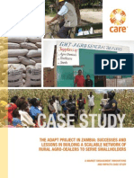 CASE STUDY: The ADAPT Project in Zambia Successes and Lessons in Building A Scalable Network of Rural Agro-Dealers To Serve Smallholders