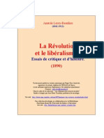 Anatole Leroy-Beaulieu - Revolution Et Liberalisme