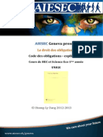 AIESEC Code Des Obligations - Explication