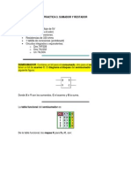 Practica 3 Sumador y Restador