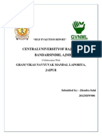 Self Evaluation Report of The Block Field Work Jitendra Saini