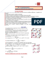 TD CORIGE Cristallographie.