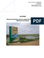 Informe Nuevas Amenazas para La Conservación Del Parque Nacional de Doñana