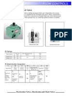 221 Deceleration and Check Valve