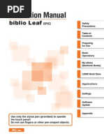 Instruction Manual Biblio Leaf