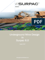 Underground Mine Design