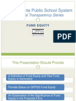 GPPSS Financial Transparency Series - Fund Equity