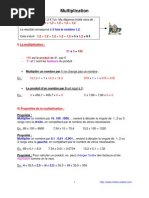 Multiplication (6ème)